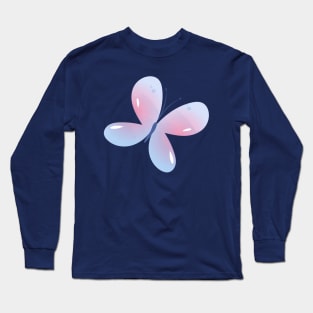 Cute Light blue butterfly Long Sleeve T-Shirt